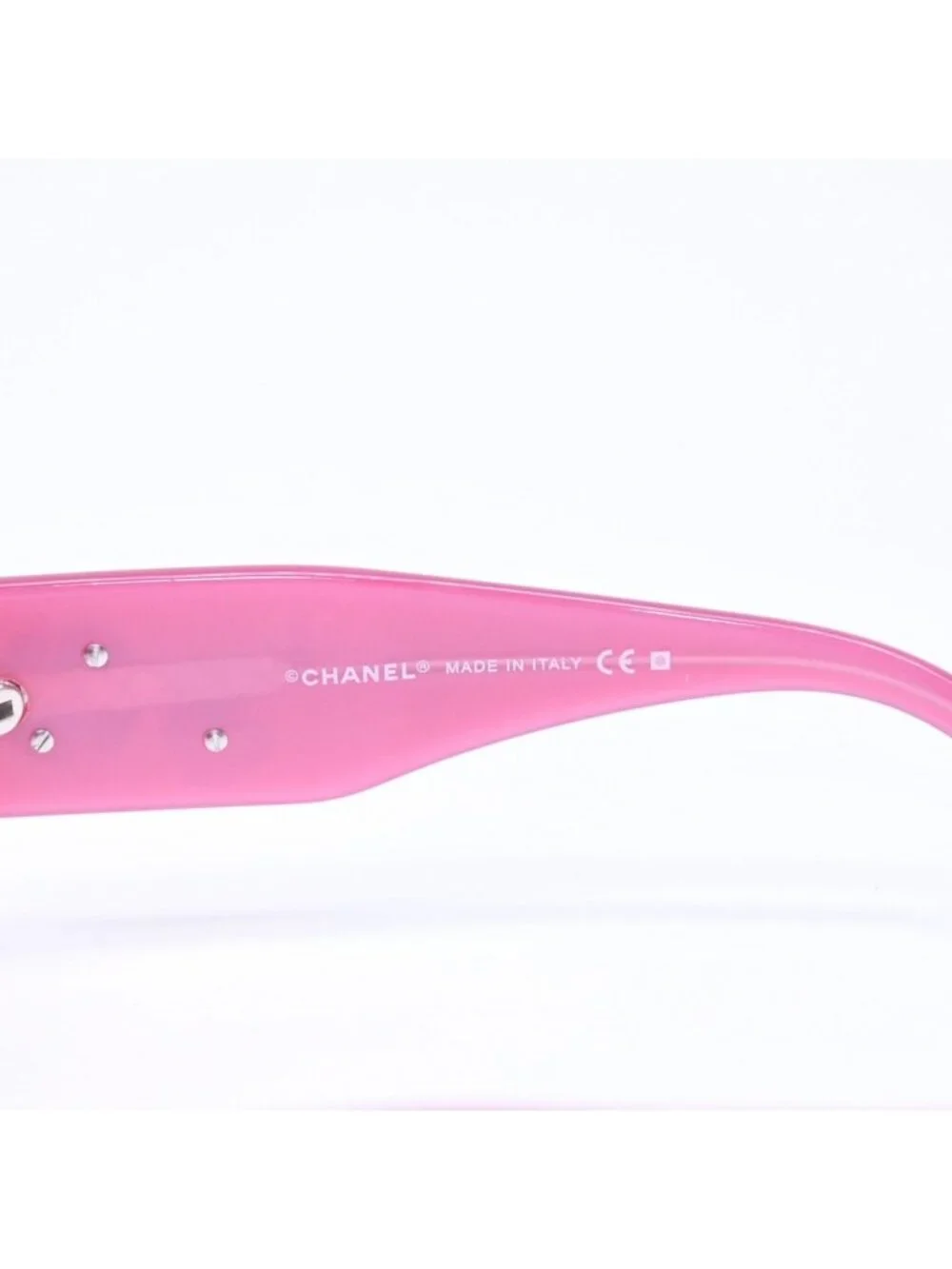Chanel Sunglasses Eyewear CC Logo Camellia Pink